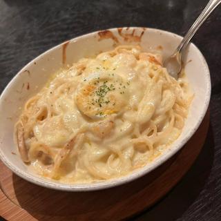 エビのスパゲッティグラタン