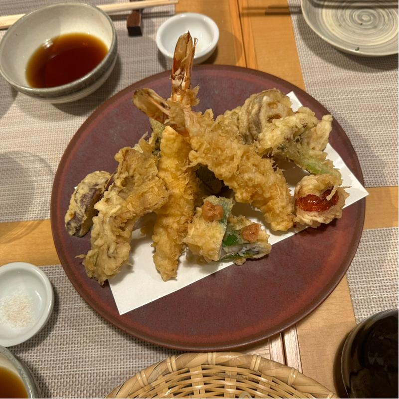 天ぷら盛り合わせ(手打蕎麦 里り)