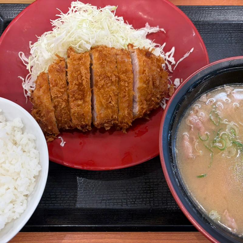 ロースかつ定食(かつや 新橋店)