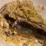 秋刀魚のアリオリパスタ(トトト)