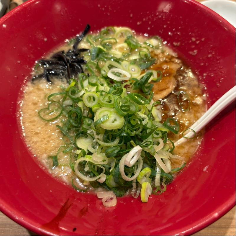 赤丸新味ネギ追加(一風堂 キュービックプラザ新横浜店)