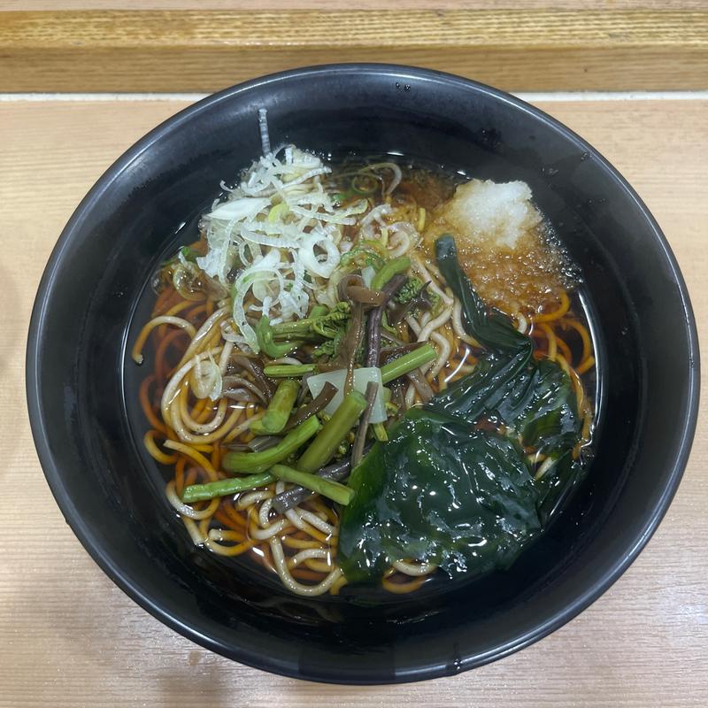 山菜おろしそば(そば処中山道 大宮Dila店)