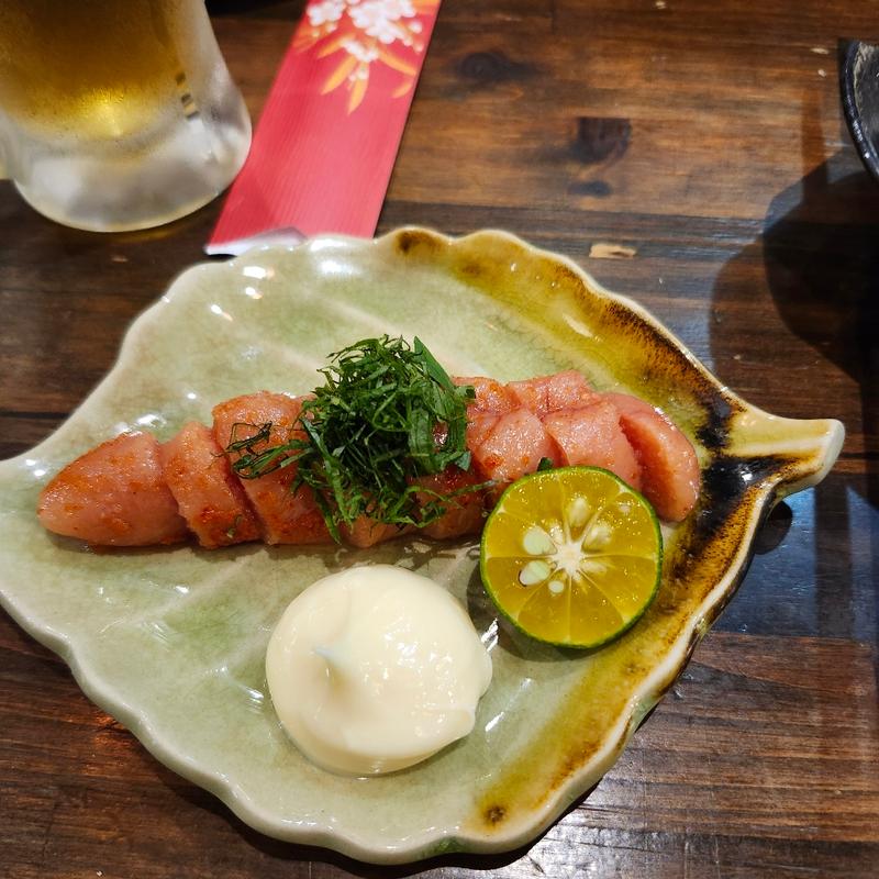 明太子刺し(居酒屋 くぅ)