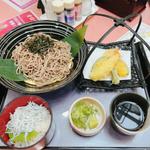 天ざる蕎麦とミニしらす丼