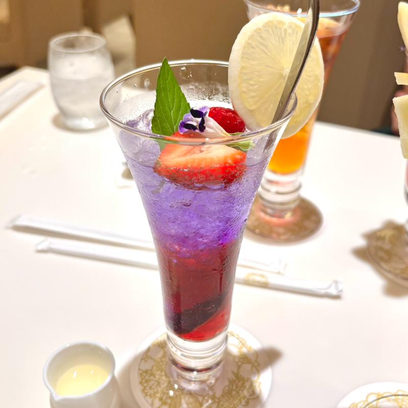 パープルハーブ&ザクロのスカッシュ(渋谷西村フルーツ 道玄坂本店)