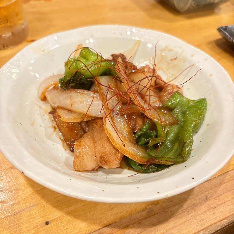豚バラ甘長唐辛子甘辛炒め(居酒屋 佐藤 恵比寿 )