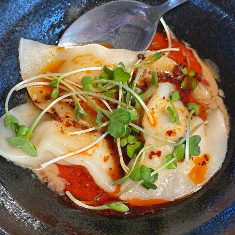 胡麻ダレ水餃子(3ヶ)(こまつ中華蕎麦)