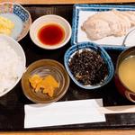 鶏胸肉タタキ定食