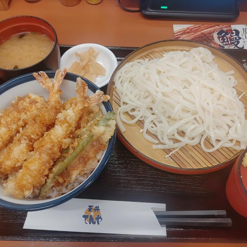上天丼とうどんセット(天丼てんや 蒲田店 )