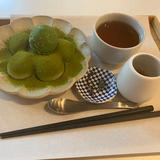 抹茶白玉+伊勢茶セット