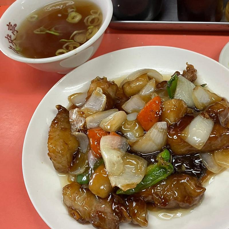 酢豚定食(中央亭)