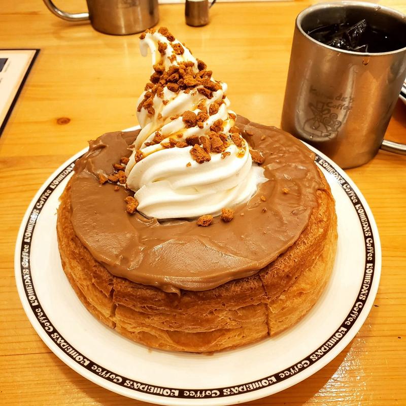 お月見シロノワール キャラメルマロン(コメダ珈琲店 幡ヶ谷駅前店)