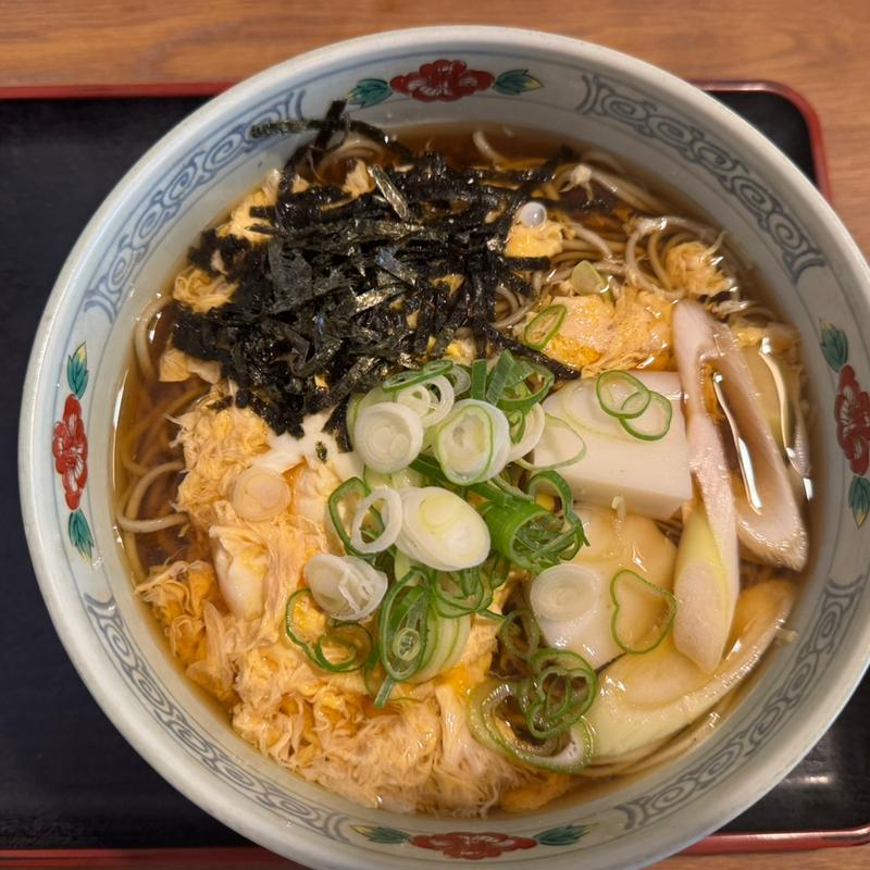 玉子とじそば(更科大黒 )