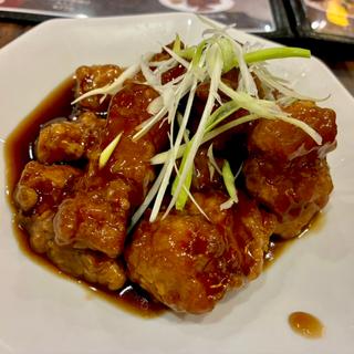 黒酢の酢豚
