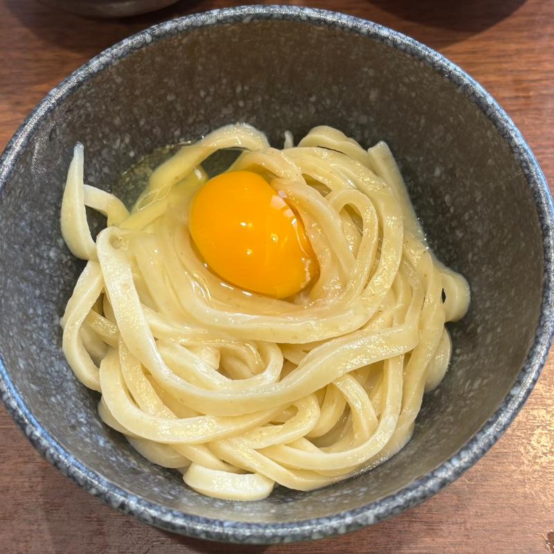 おかわり釜玉うどん(武蔵野うどん小麦晴れ 国分寺並木町店)