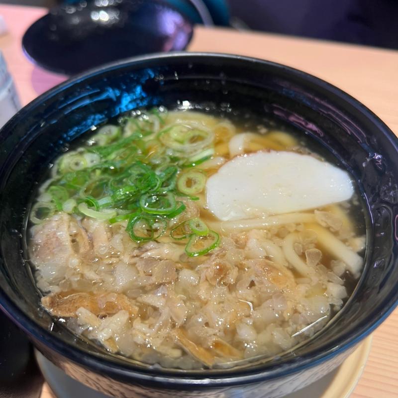 かすうどん(スシロー 未来型万博店)