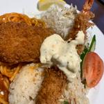 ミックスフライのトルコライス(66DINING 六本木六丁目食堂 池袋東武店)