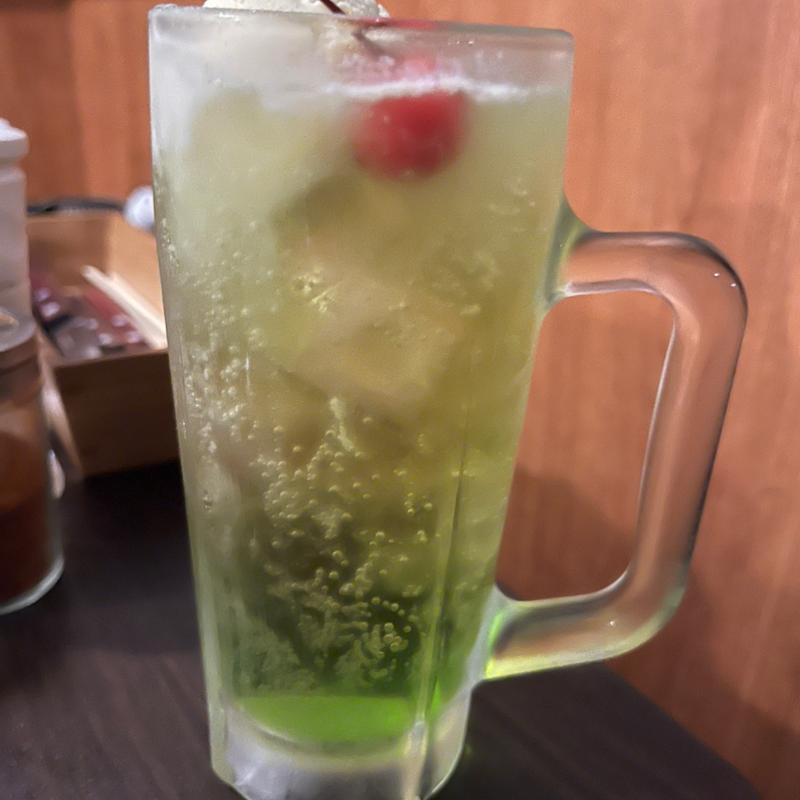 大人のメロンソーダ(肉屋のイタリア酒場 Mario)