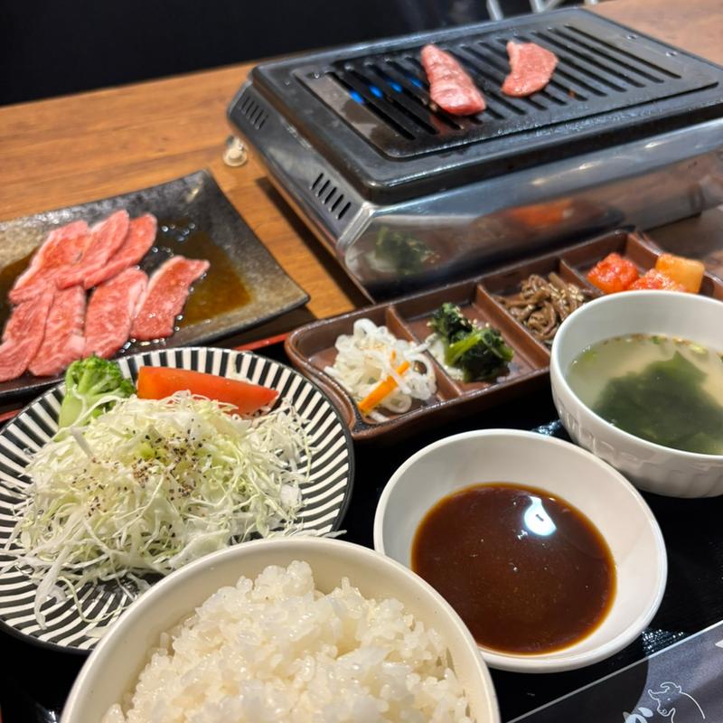 カルビ定食 肉増し(焼肉 和牛のたか 倉敷本店)