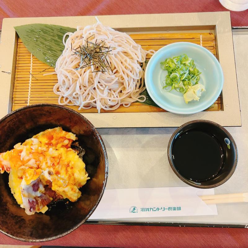 ざる蕎麦と天丼 (滋賀カントリー倶楽部レストラン )