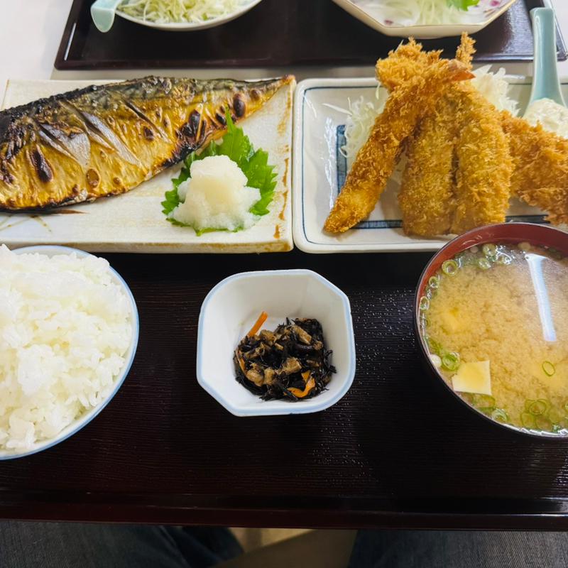 塩鯖定食(食堂　備前)