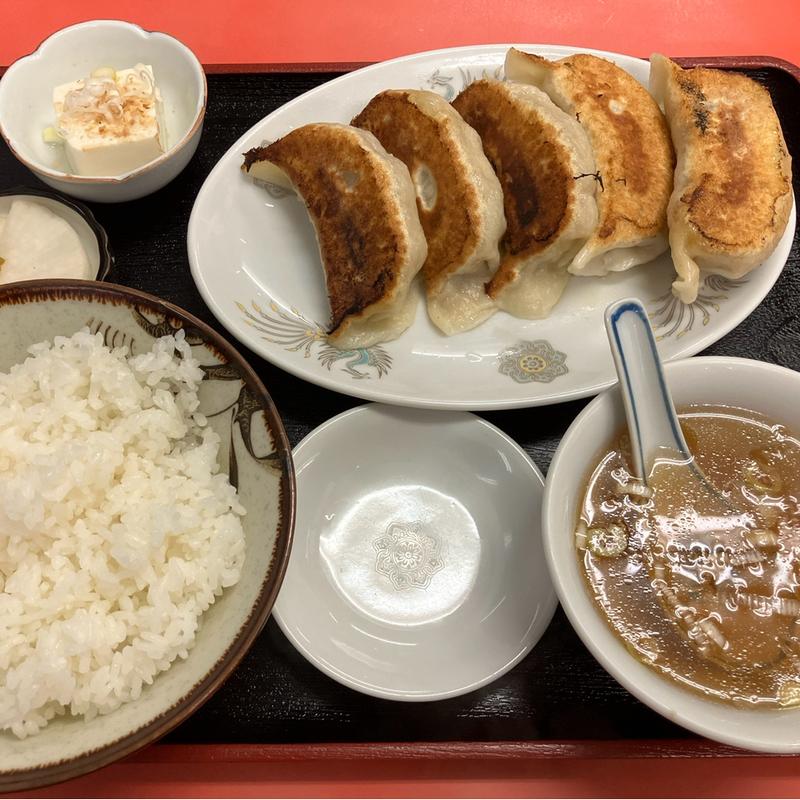 手作り大ギョーザ【5個】+ライス(中華料理 純華)