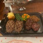 オリジナルハンバーグとリブロース　スペシャルセット(ハングリータイガー 保土ヶ谷本店 （Hungry Tiger）)