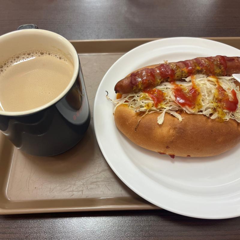 ウィンナードッグセット（カフェオーレ）(ホリーズカフェ 芦屋ラポルテ店)