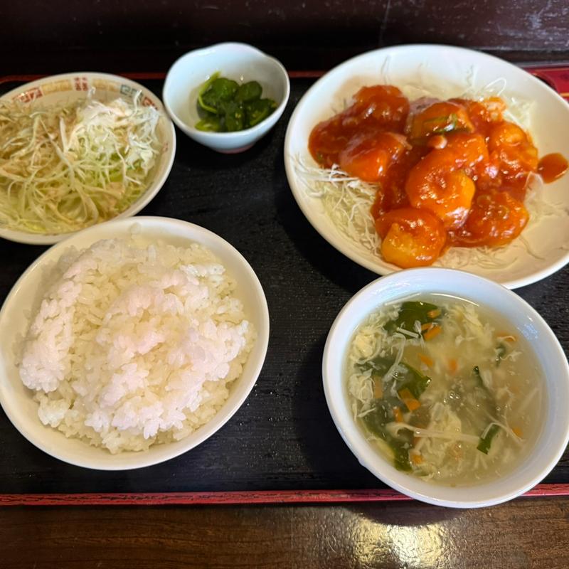 エビチリ　ランチ(八福 戸頭店)