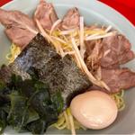 ネギチャーシューつけ麺　たまこトッピング