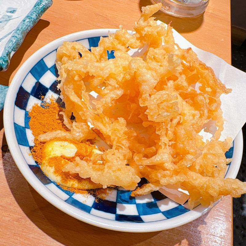 スルメの天ぷら(すし酒場さしす KITTE大阪店)