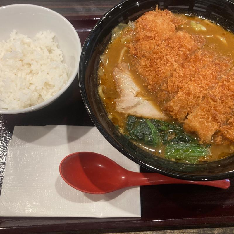 カレーラーメン+とんかつ(CoCo壱番屋 富山山室店 （ココイチバンヤ）)