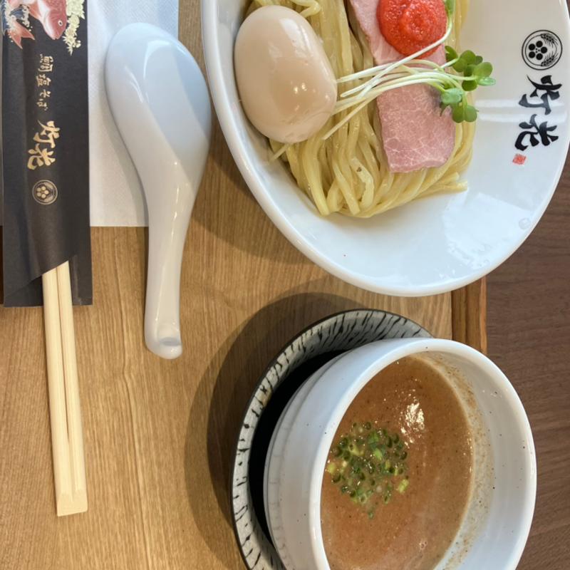 明太子つけ麺＆煮卵無料クーポン(鯛塩そば灯花 イオンモール岡崎店)