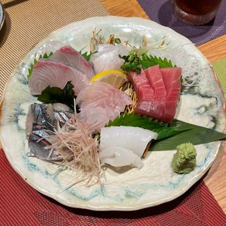刺身6種盛り合わせ(五味五感 丸力酒蔵 福島本通り店)