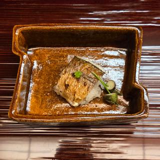 氷見 かますの飯蒸し むかご添え(木佐貫)
