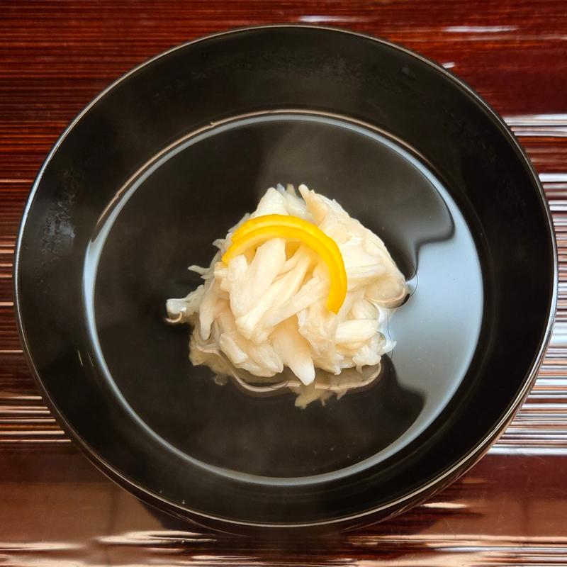 氷見 渡り蟹しんじょう お吸い物(木佐貫)