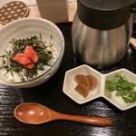 あおさと明太子のお茶漬け
