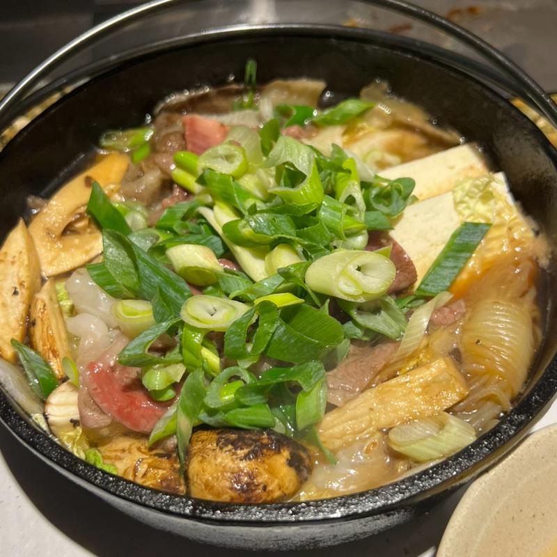 鉄鍋　九条葱(ステーキハウス響)