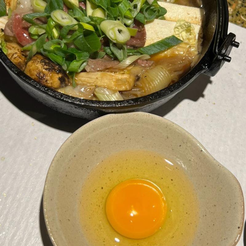 鉄鍋　滋養卵(ステーキハウス響)