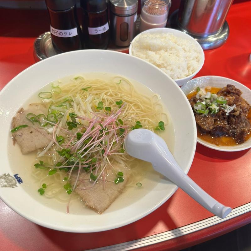A定食 ラーメン＋排骨＋ライス(揚子江ラーメン 名門 )