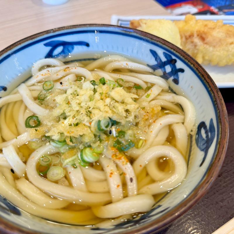 かけ＋かしわ天、玉子天(宮武讃岐うどん 三井アウトレットパーク木更津店)