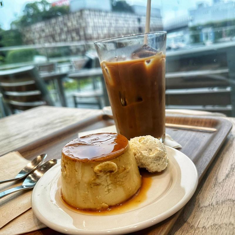 プリン アイスコーヒー(Café MUJI 二子玉川)