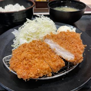 得朝ロースかつ定食(松のや 西新宿店)