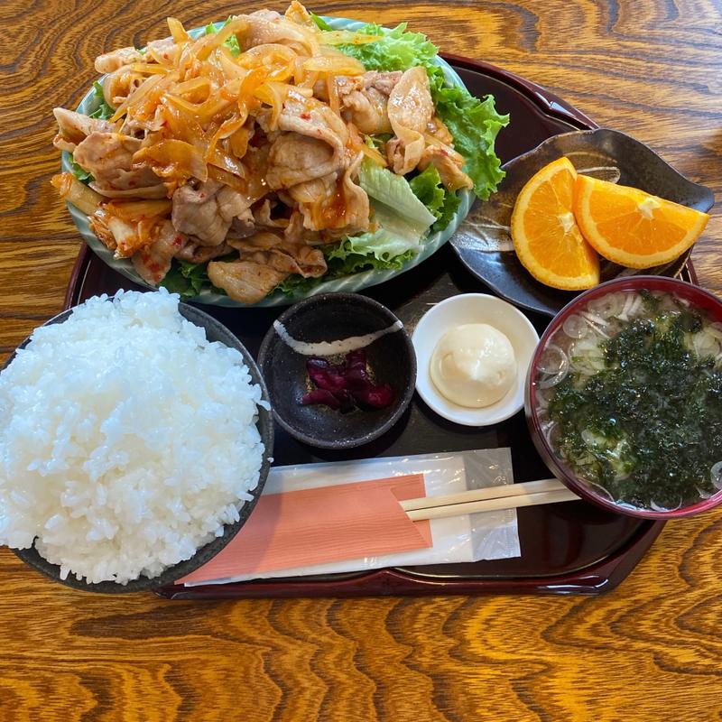 豚キムチ定食(千の月 （せんのつき）)