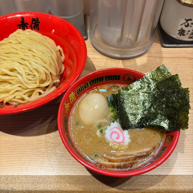 特製豚鶏つけめん(玉・赤備（あかぞなえ）)