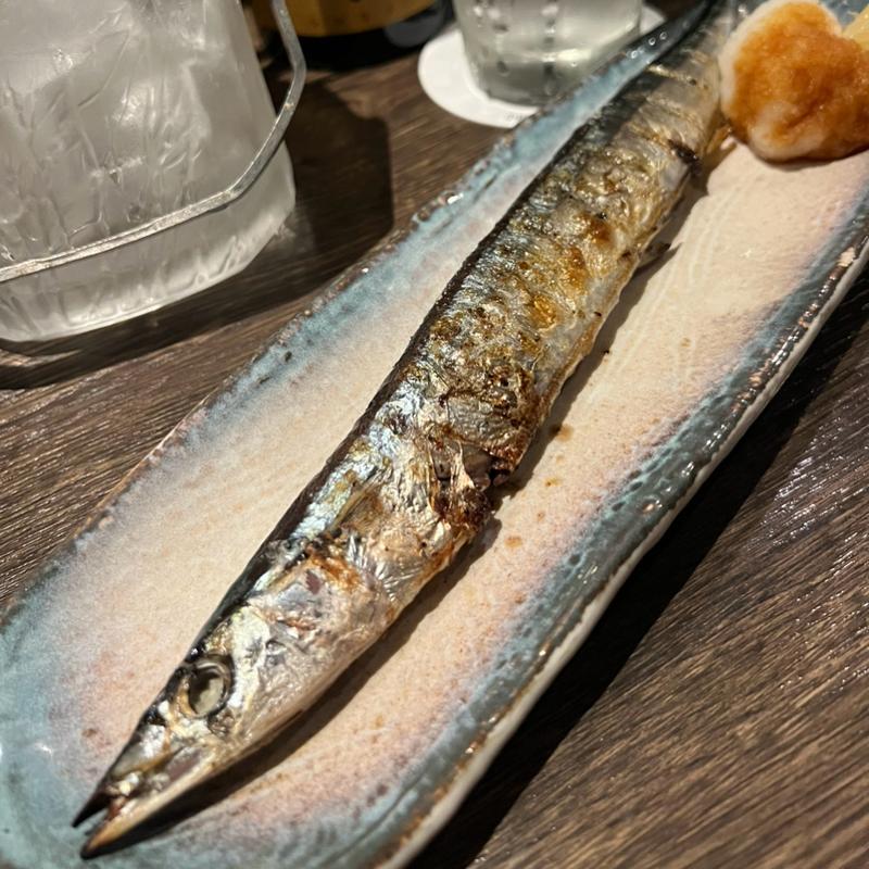 秋刀魚　塩焼き(旬鮮酒肴 あら磯)