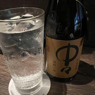 お通し　中々　麦焼酎水割り(旬鮮酒肴 あら磯)