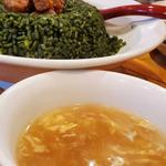 豚ばら法蓮草炒飯