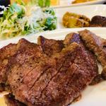 高井田牛赤身ステーキ_赤身ステーキ定食
