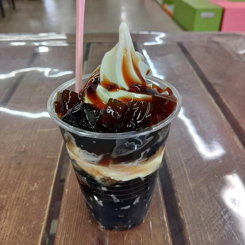 コーヒーゼリーソフト(モーちゃんアイス工房 産直 来夢 )